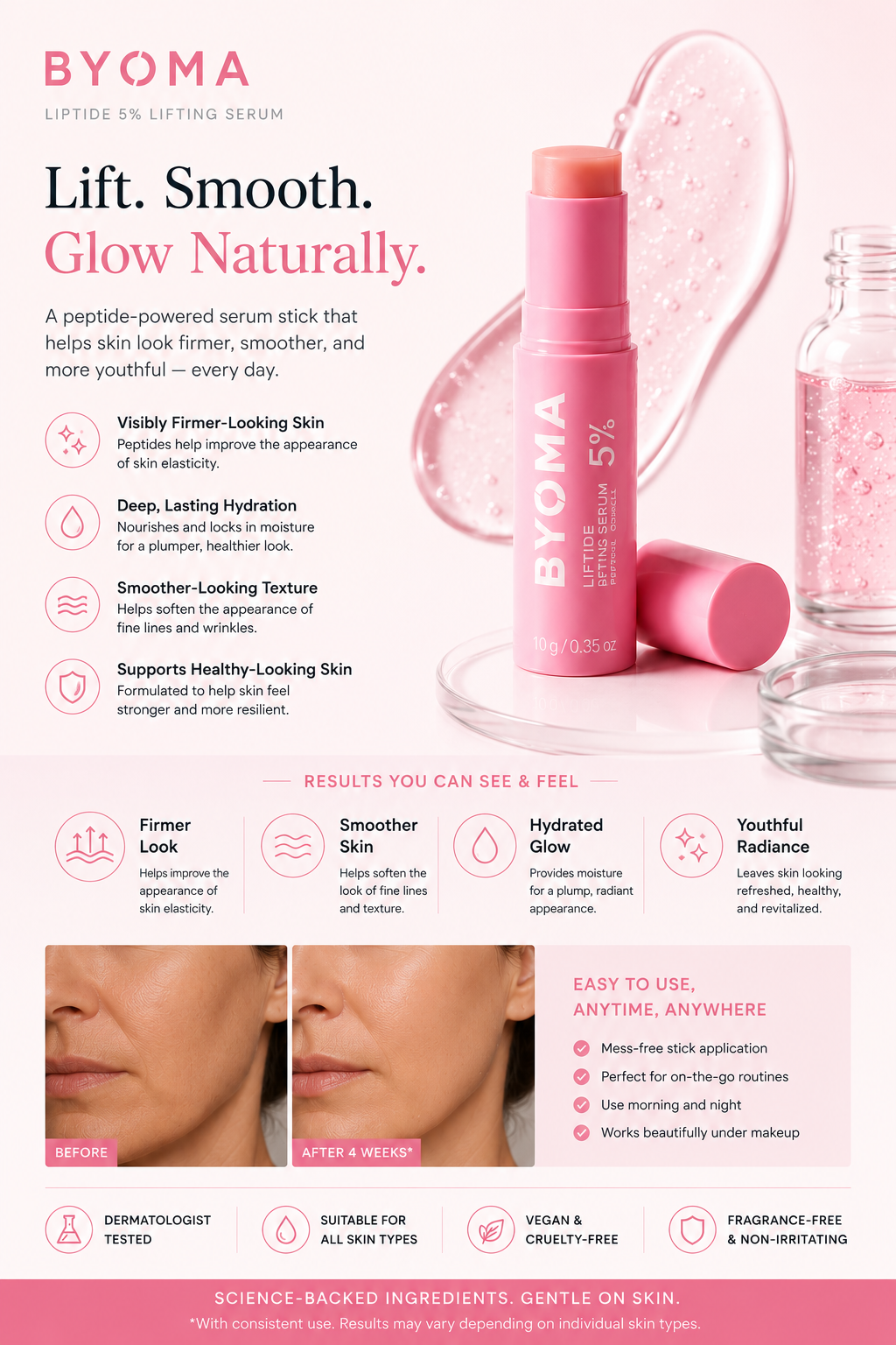 Pink Collagen Volume Multi Balm for Skin Lifting and Rejuvenation