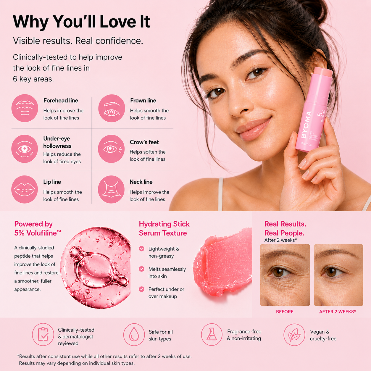 Pink Collagen Volume Multi Balm for Skin Lifting and Rejuvenation